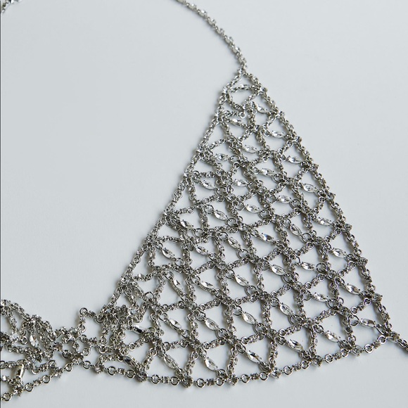 Zara Jewelry - Zara Rhinestone Bra Jewelled Top Body Chain Jewelry